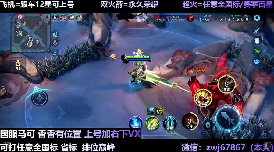 国服射手无敌带粉 可上号
