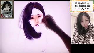 沙畫很精致