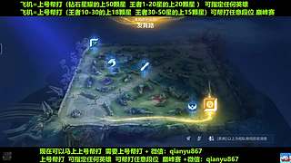 飞机帮打50颗星  国服后羿上号帮打