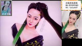 沙画很精致