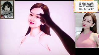 沙画很精致
