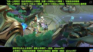 飞机帮打30颗星  国服后羿上号帮打