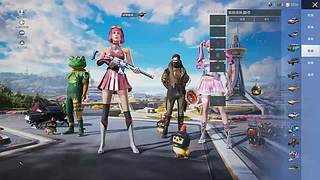 搞笑四人组花式落地成盒