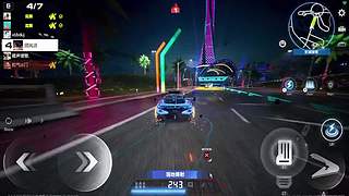 乡村稻田赛道直线加速比拼​