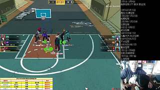 街头篮球赛事轮播间的直播间