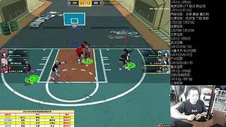 街头篮球赛事轮播间的直播间