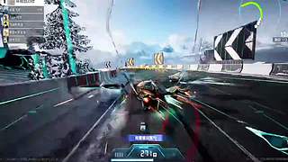 暴雨天视线模糊过积水弯道​