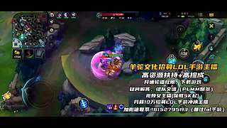 《视频轮播》羊驼文化招募手游LOL