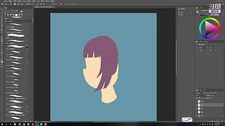 用儿插的方式画个云堇