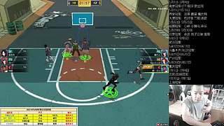 街头篮球赛事轮播间的直播间