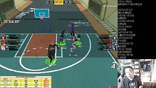 街头篮球赛事轮播间的直播间