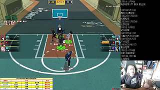 街头篮球赛事轮播间的直播间