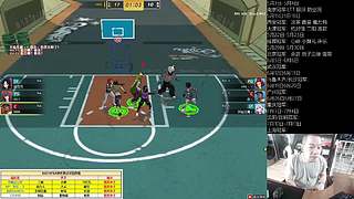 街头篮球赛事轮播间的直播间