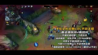 《视频轮播》羊驼文化招募手游LOL