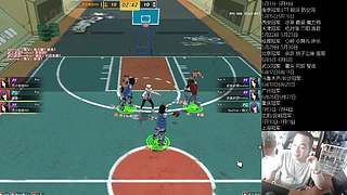 街头篮球赛事轮播间的直播间