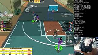 街头篮球赛事轮播间的直播间