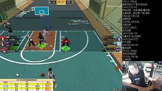 街头篮球赛事轮播间的直播间