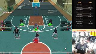 街头篮球赛事轮播间的直播间