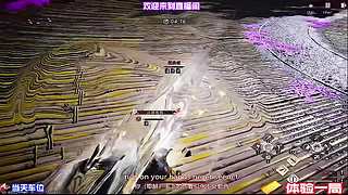 高空穿越峡谷惊险时刻