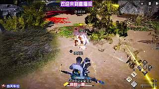 伞面格挡尽数挡下漫天飞矢