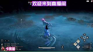缓步河堤细观垂柳轻拂清波