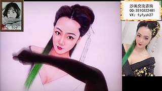 沙画很精致