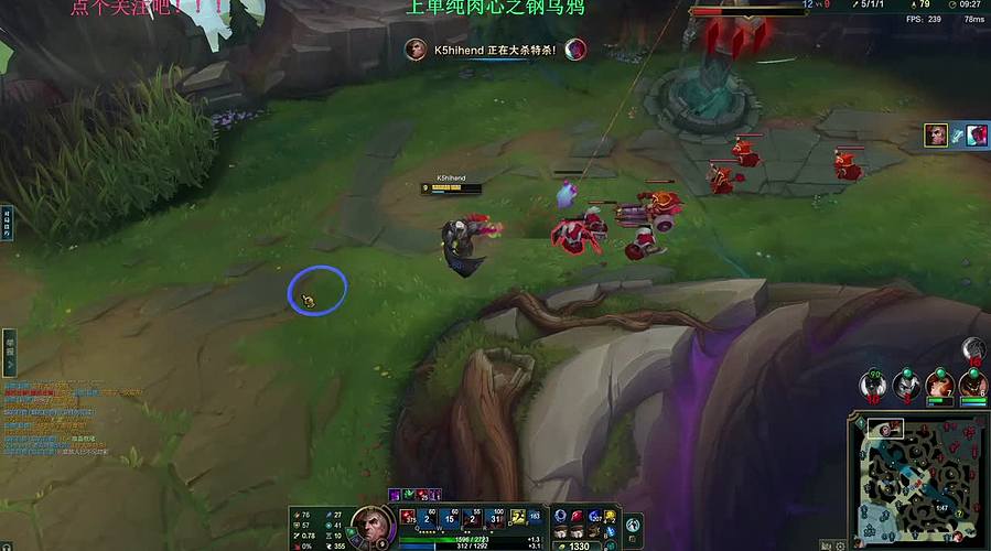 上单万血心之钢乌鸦~看我极限1v5！！！