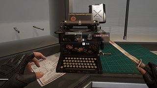 监狱跑雷明顿打字机