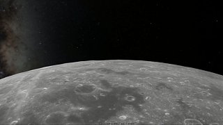 直播从太空看月球